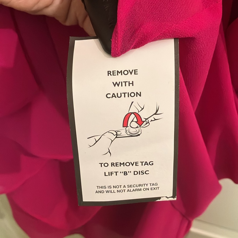 NWT Lauren by Ralph Lauren Women's Londie One-Shoulder Fuschia Dress Size 14 - Picture 4 of 12